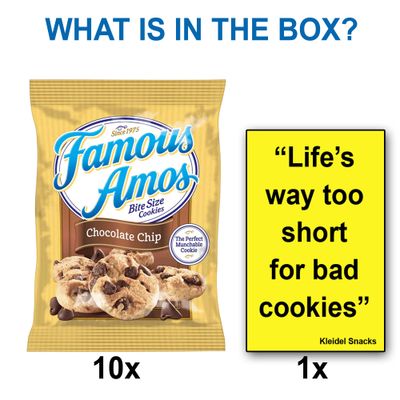 Famous Amos Chocolate Chip Cookies - 10 Count 2 0z. Bags - Chocolate Chip Cookies - Cookies Variety Pack - Famous Amos Cookies - Cookie Packs - Cookie