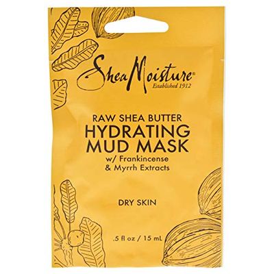SheaMoisture Raw Shea Butter Hydrating Mud Mask, 0.5 fl oz Pack of 2