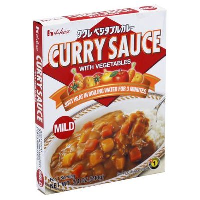 House Foods Curry Sauce with Vegetables, Mild, 7 Ounce Boxes Pack of 10