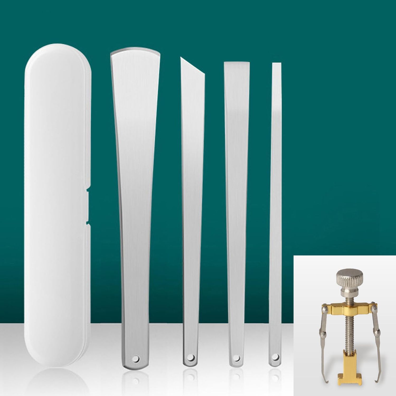 Ingrown Toenail Pedicure Knife Stainless Steel Set,Ingrown Toenail Corrector for Thick Ingrown Nail Callus Paronychia Corn 1