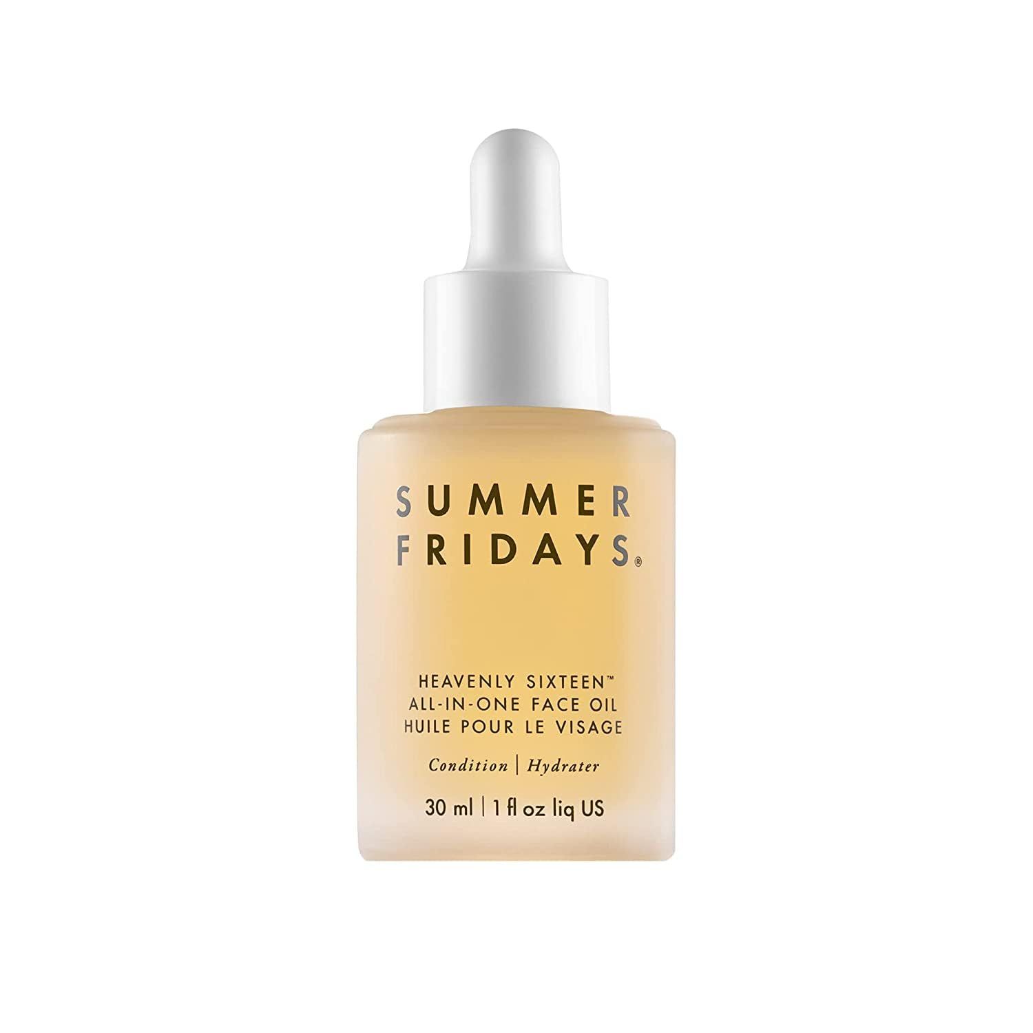 Summer Fridays Heavenly Sixteen Face Oil - All-In-One Hydrating Face Oil for Dry Skin - Made with a Restorative Blend of 16 Non-Comedogenic Oils to Help Condition and Plump Skin 1 Fl Oz