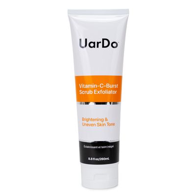 Uardo Vitamin-C-Burst Scrub Exfoliator 8.8 Fl Oz 260ml - usn109 For Dull &amp; Rough Skin Type Radiant Glow Smoothing For Women and Men
