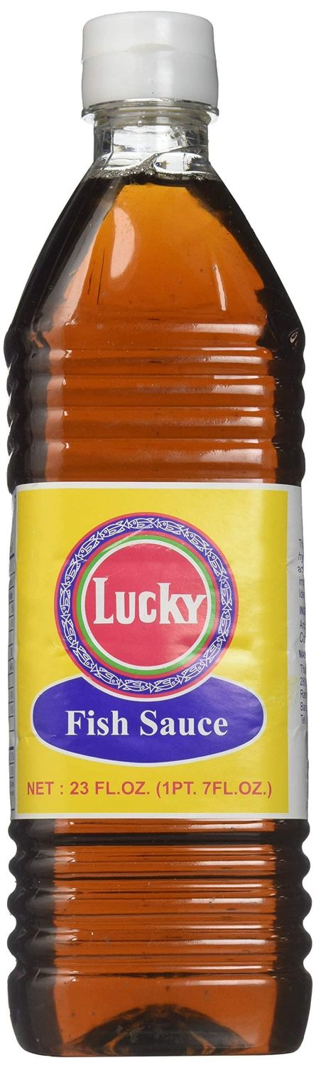Lucky Brand Premium Thai Fish Sauce 23 FL.OZ Crafted for Dressings and Marinades for a Sweet, Tangy and Spicy Flavor, Pack of 1