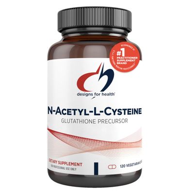 Designs for Health N-Acetyl-L-Cysteine - 900mg NAC, Antioxidant Glutathione Precursor - Detox Workout Recovery Support - Non-GMO Gluten Free Supplement 120 Capsules