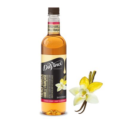 DaVinci Gourmet Classic French Vanilla Syrup, 25.4 Fluid Ounces Pack of 1