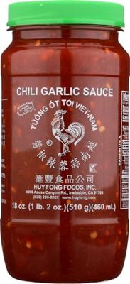 Huy Fong Sauce Chili Garlic,18 oz, 4 PackF