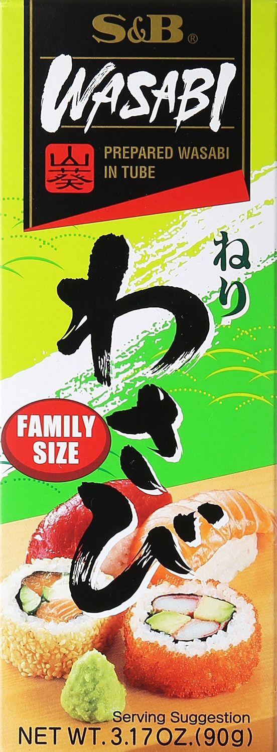 S&amp;B Prepared Wasabi in Tube, Family Size, 3.17 oz 90 g