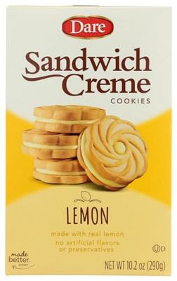 Dare Creme Cookies 10.2 ounce pack of 2 Lemon2
