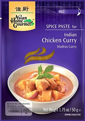 Asian Home Gourmet Indian Chicken Curry Spice Paste, 1.75oz. Pack of 3