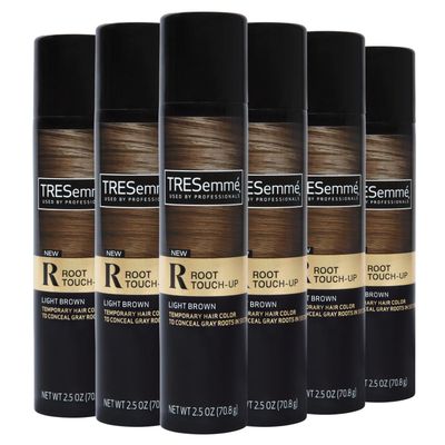 TRESemme Light Brown Root Touch Up Spray - Temporary Hair Color for Travel, For Women and Men, 2.5 Oz Pack of 6