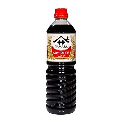 Yamasa Soy Sauce, Naturally Brewed Preservative Free, 34 fl. oz. Japan Imported Pack of 2