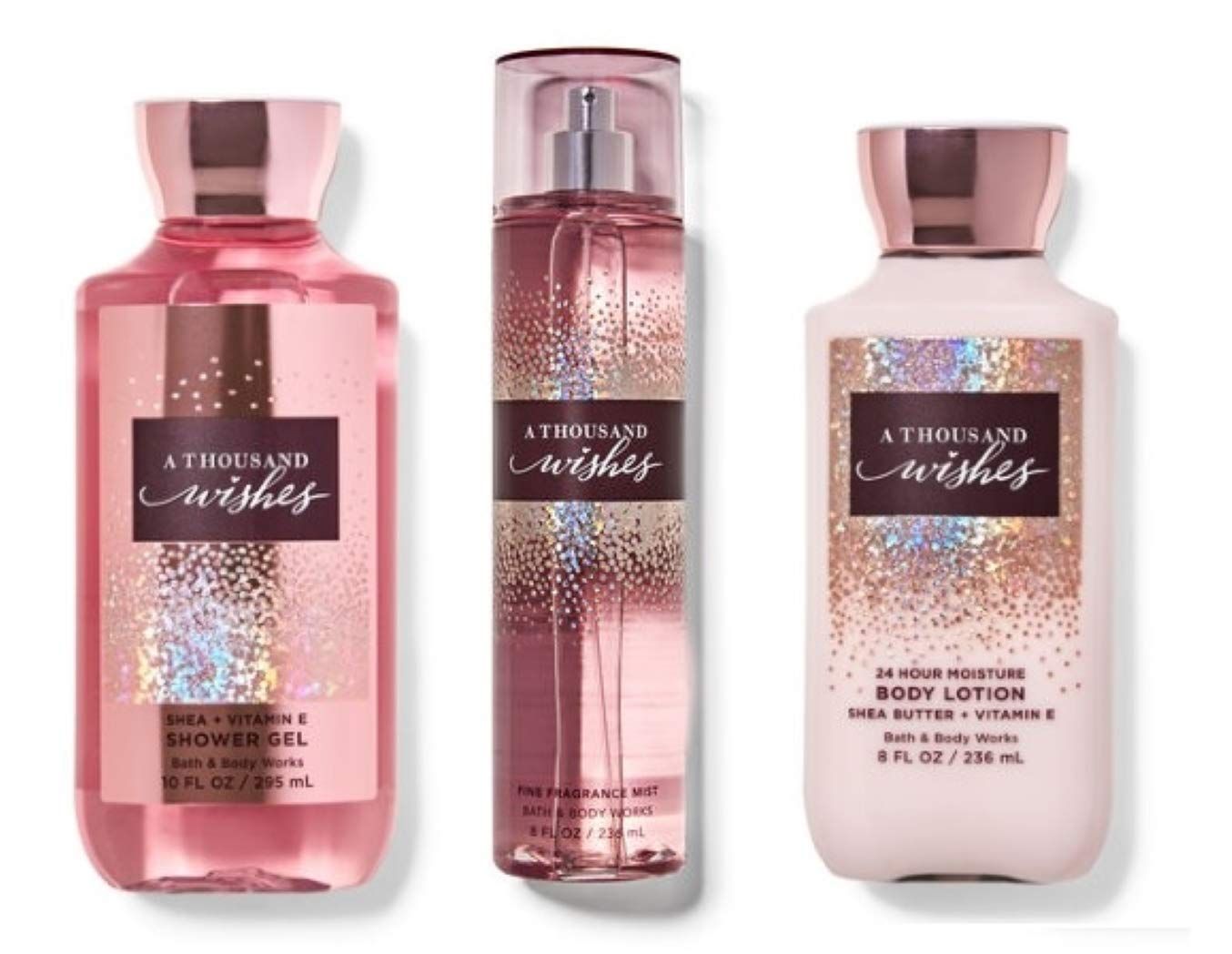 Bath &amp; Body Works Body Care - A Thousand Wishes - Daily Trio Set - Gel Lotion &amp; Mist