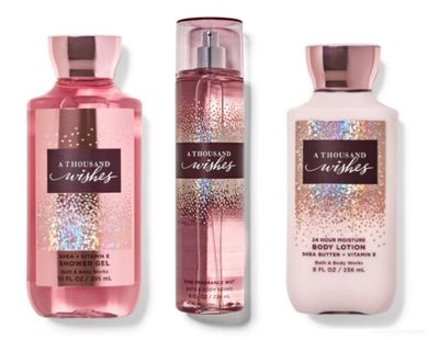 Bath &amp; Body Works Body Care - A Thousand Wishes - Daily Trio Set - Gel Lotion &amp; Mist