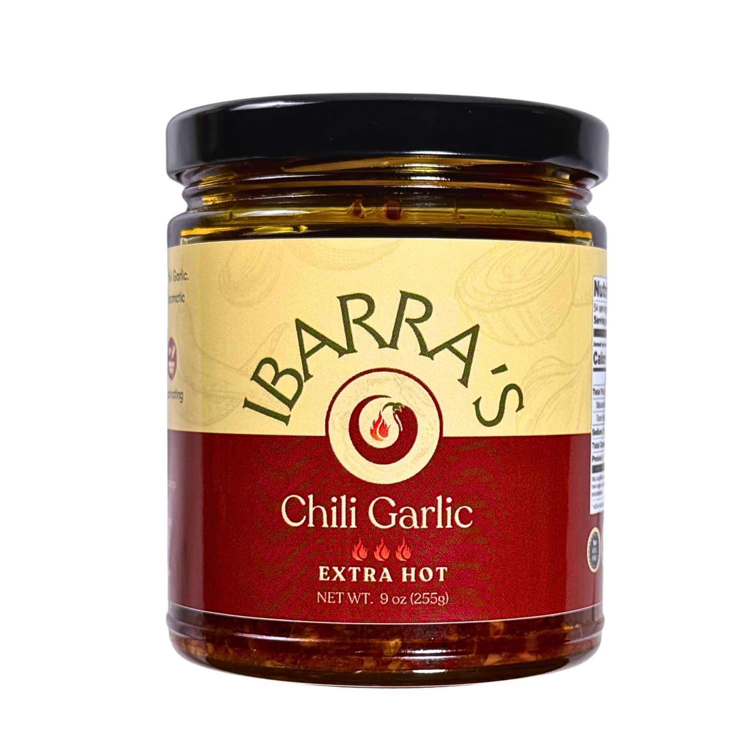 IBARRA&#39;S Chili Garlic - 9oz Pack of 1 - The all-around sauce for spice and flavor. Vegan-friendly. Gluten-free. No MSG. Elevate your favorite food with IBARRA&#39;S Chili Garlic. EXTRA HOT