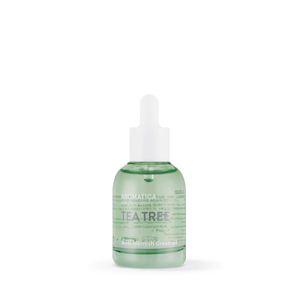 AROMATICA Tea Tree Green Oil 1.01oz 30ml, Vegan Suitable for Oily, Acne-Prone Skin