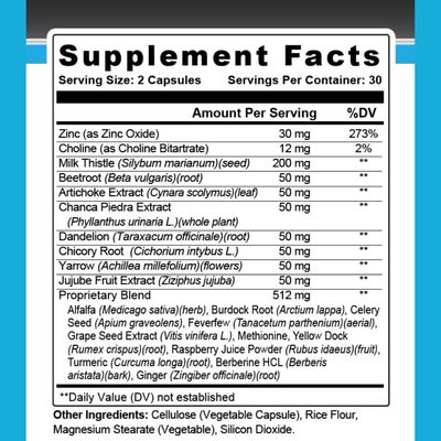Staver Health Max Liver Support Supplement Choline, Milk Thistle, Artichoke Extract, Liver Health, Natural Ingredients