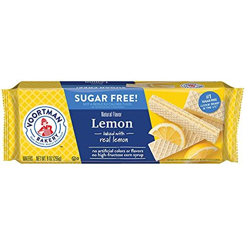 Voortman Bakery Sugar Free Lemon Wafers, 255g,9 Ounce Pack of 1