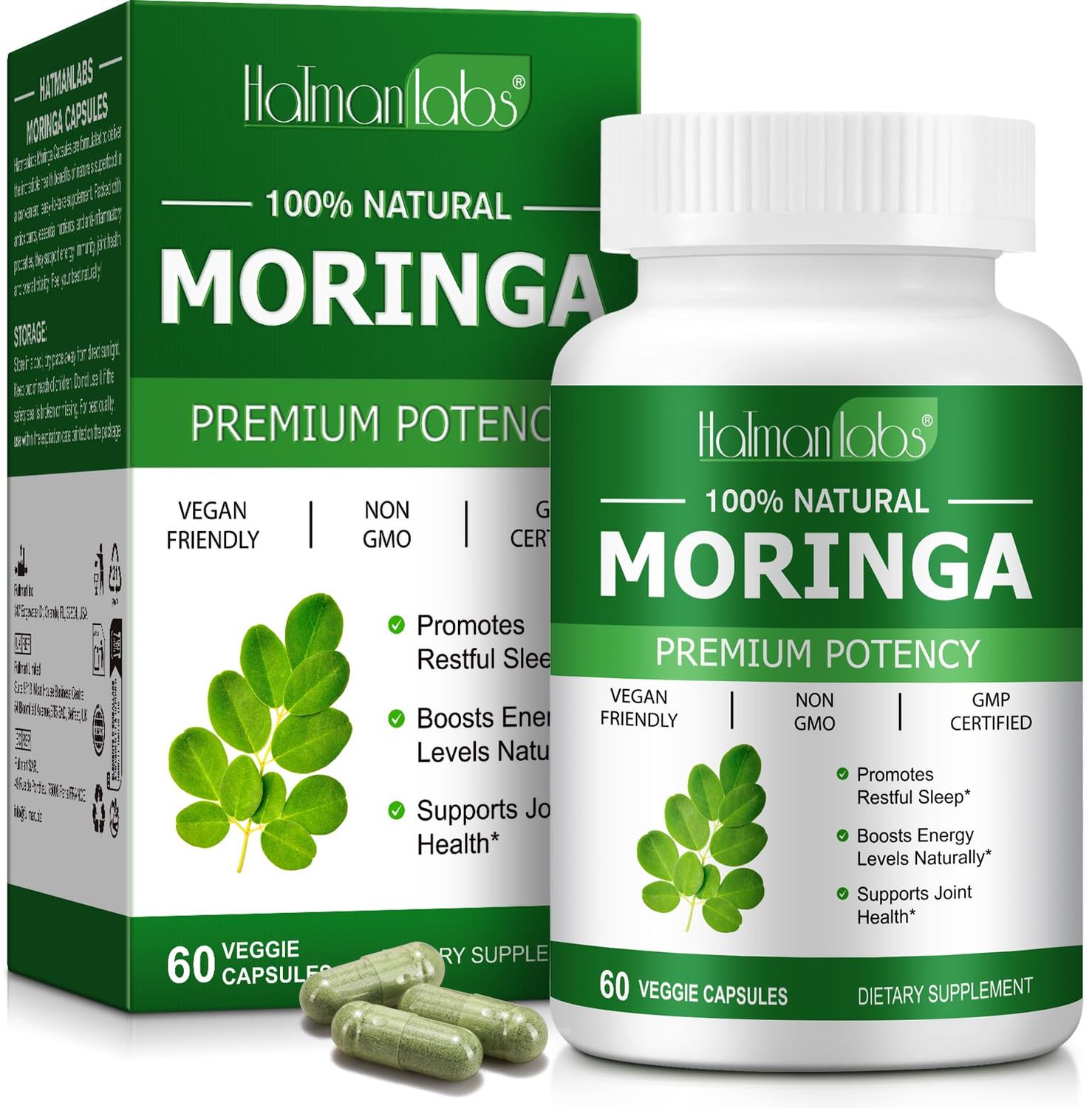 newseel Moringa Capsules,Moringa Capsules Organic,Pure Moringa Powder Organic Supports Energy, Skin Health