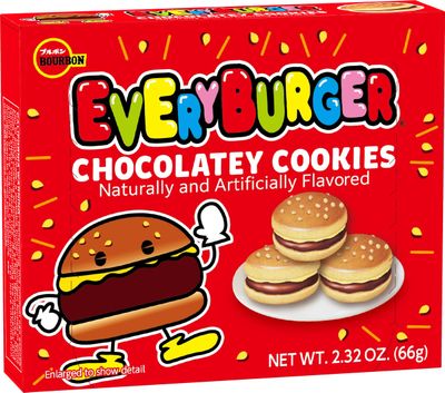Bourbon Every Burger Chocolate Cookie, 2.32 Ounce Pack of 10