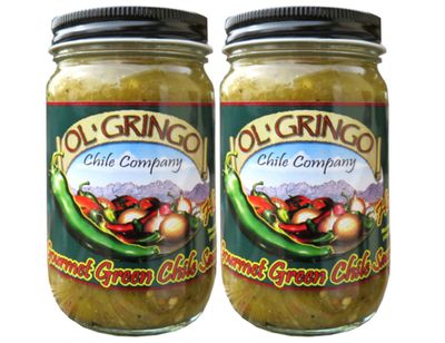 Ol&#39; Gringo Chile Company Green Chile Sauce, Hot Heat 2 Pack