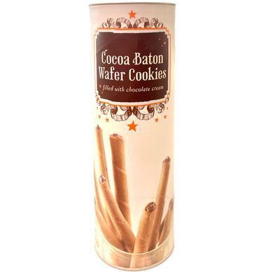 Cocoa Baton Wafer Cookies Filled With Chocolate Cream