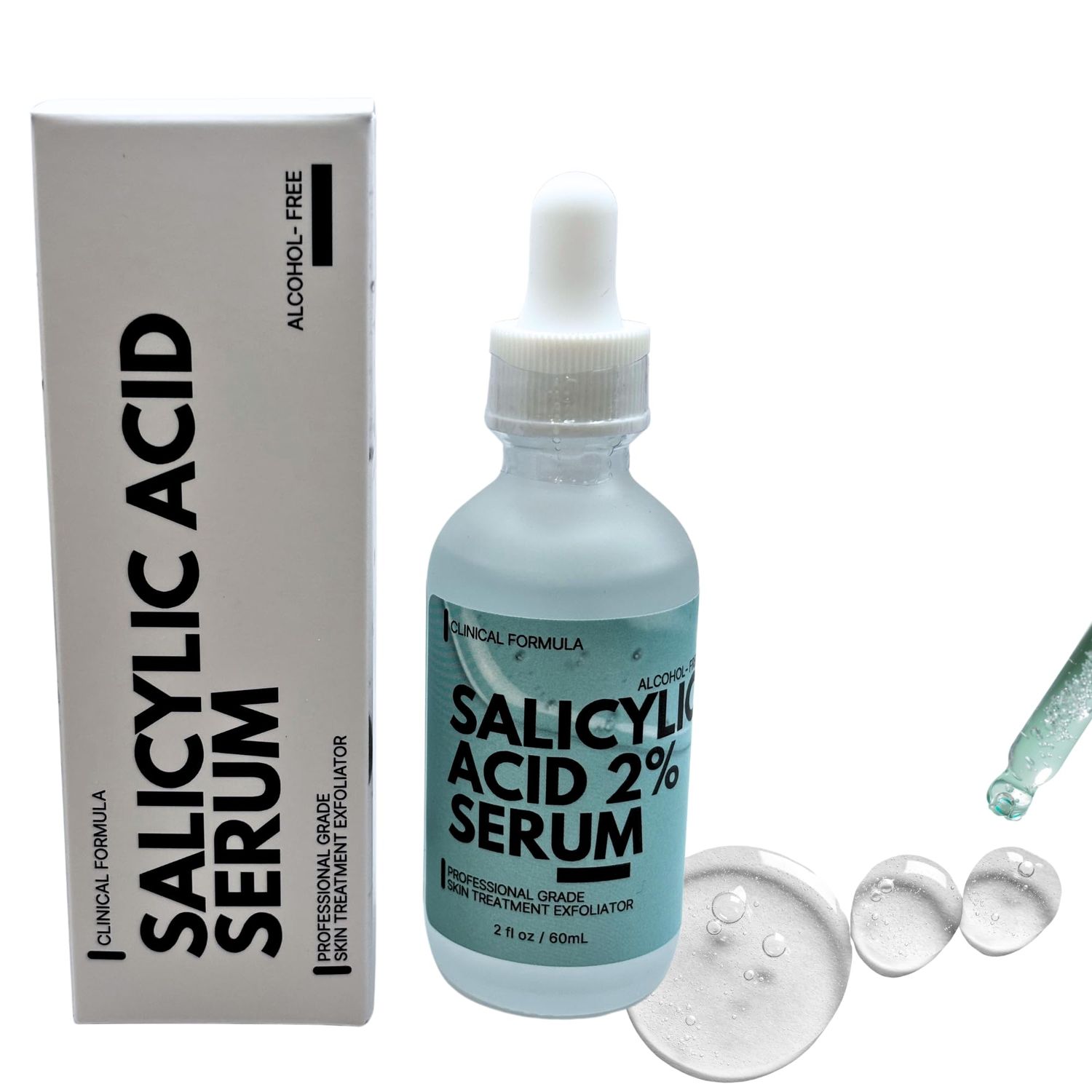 2 Salicylic Acid Serum, 2 Fl Oz Max Strength Clinical Solution - Simple and Gentle