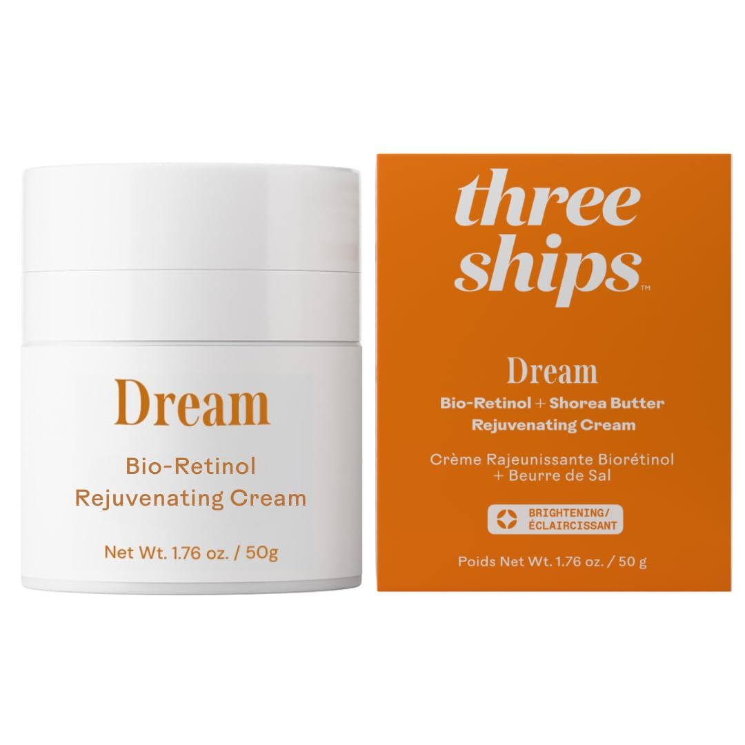 Three Ships Dream Shorea Butter Rejuvenating Night Cream with Bio-Retinol - Intensely Hydrates to Reveal Brighter, Smoother, Even Toned Skin 50g