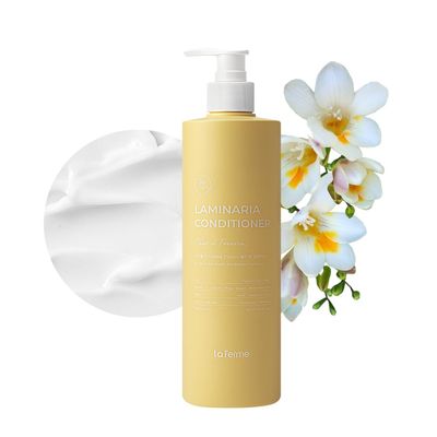 laferme Laminaria Conditioner with Organic Ingredient, Damaged Hair Care Korean Conditioner, Hydrating &amp; Smoothing, Anti-Frizz, Sulfate &amp; Paraben Free, for Women &amp; Men, 16.9 Fl Oz, Pear &amp; Freesia