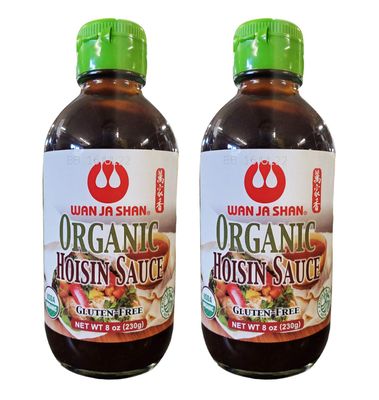 Wan Ja Shan Organic Hoisin Sauce 2 Pack, Total of 16oz