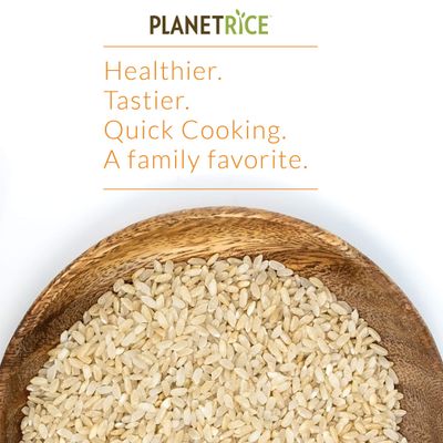 Planet Rice Bulk Sprouted Blonde Rice Bulk - Great for Bulk Rice Cooking - GABA Rice Gluten-Free, Vegan, Paleo, with 64 More Fiber - Soft and Chewy Texture - 25 lbs