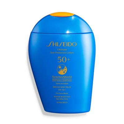 Shiseido Ultimate Sun Protector Lotion - 150 mL - Invisible Broad-Spectrum SPF 50 Sunscreen for Face &amp; Body - Lightweight Formula - All Skin Types