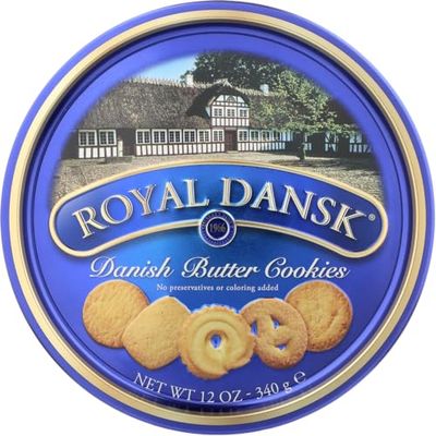 Royal Dansk Danish Butter Cookies, 12 oz - Pack of 4