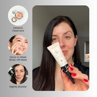 Chemist Confessions AHAPHA Baby Steps Exfoliation Treatment Face Peel Mask & Booster, Gluconolactone & Lactic acid Formula for Smoother, Brighter complexion, Ideal for Dry and Sensitive Skin,1 Fl oz