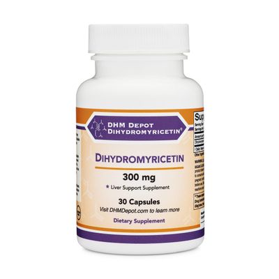 Dihydromyricetin DHM Hovenia Dulcis Extract Liver Support Supplement Naturally Obtained from The Oriental Raisin Tree 300mg, 30 Capsules