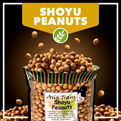 Traditional Shoyu Peanut Rice Crackers - Mochi Crunch Asian Snack, Soy Sauce Flavored with Peanut Core, Sweet, Salty &amp; Umami Taste, Crunchy On-the-Go Snack - 12oz Bag