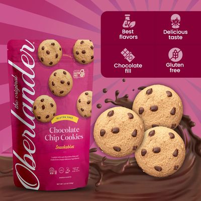 Oberlander Gluten Free, Certified Kosher For Passover, Snackable, Cocolate Chip Cookie, Dairy Free, Soy Free, Vegan, 5.5oz