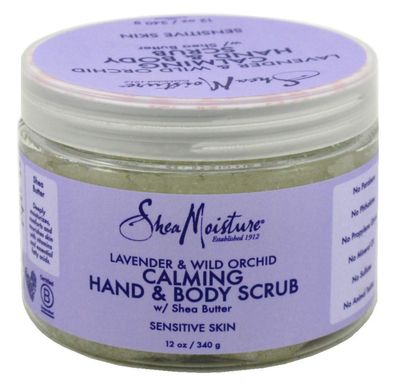 Shea Moisture Lavender &amp; Wild Orchid Hand &amp; Body Scrub 12 Ounce Pack of 3