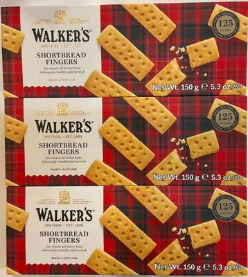 Premium Walkers Shortbread Cookies, Pure Shortbread Fingers Net Wt. 15.9oz
