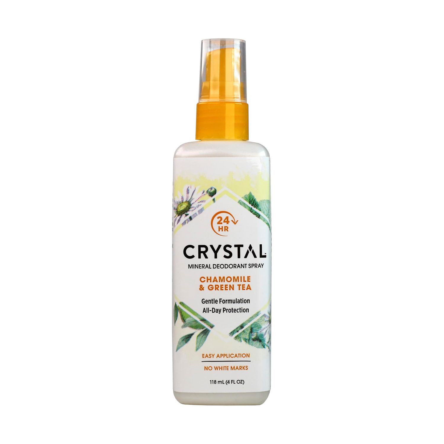 Crystal Essence Mineral Deodorant Spray, Chamomile &amp; Green Tea 4 oz