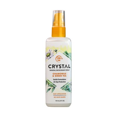 Crystal Essence Mineral Deodorant Spray, Chamomile &amp; Green Tea 4 oz