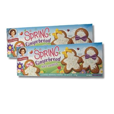 Spring Gingerbread Soft Cookies, 6 oz, 8 Count, 2 Pack Limited Edition