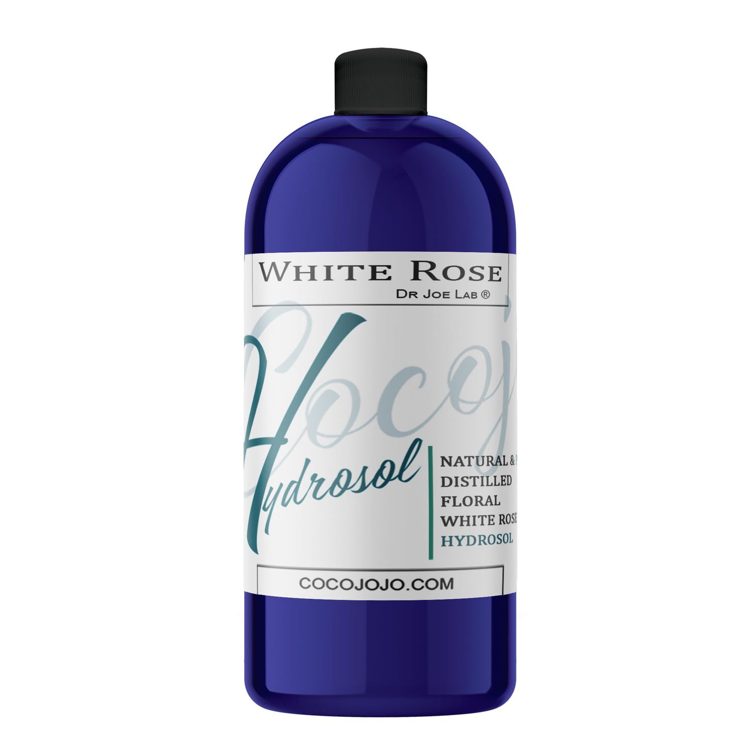 Dr Joe Lab White Rose Water Hydrosol - Pure Natural Distilled Bulgarian Rosewater Non-GMO Vegan Hydrating Toning Spray Mist Face Hair Skin Pores Locs Dreads - Packaging May Vary 32 oz