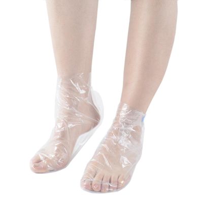 JIASAI 100Pcs 50 Pairs Disposable foot film cover, Paraffin Bath Liners for Foot,anti cracking plastic bag, household cling film, trial shoe, foot cover, sock cover,Wax thera-py Foot Bags