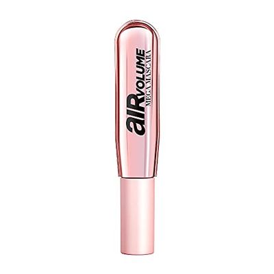 L&#39;Oreal Paris Makeup Air Volume Mega Mascara, Lightweight &amp; Long-lasting Volumizing Mascara for Voluminous Eyelashes, Washable Black, 0.3 Fl Oz
