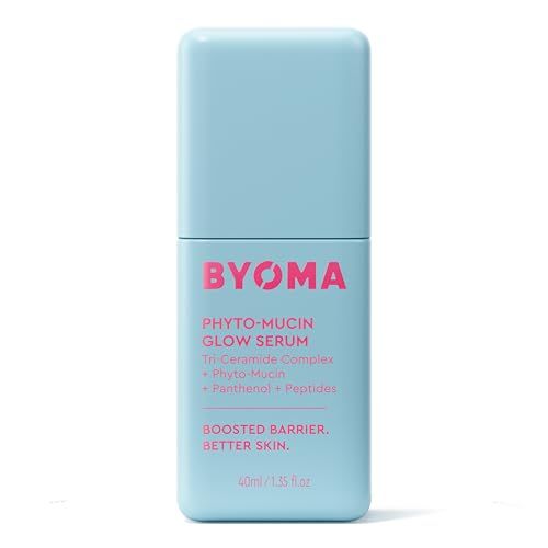 BYOMA Phyto-Mucin Glow Serum - Mucin Face Serum for Glass Skin - Plumps, Primes Hydrates - Flawless Primer and Makeup Base - Strengthens Skin Barrier - 1.35 fl.oz