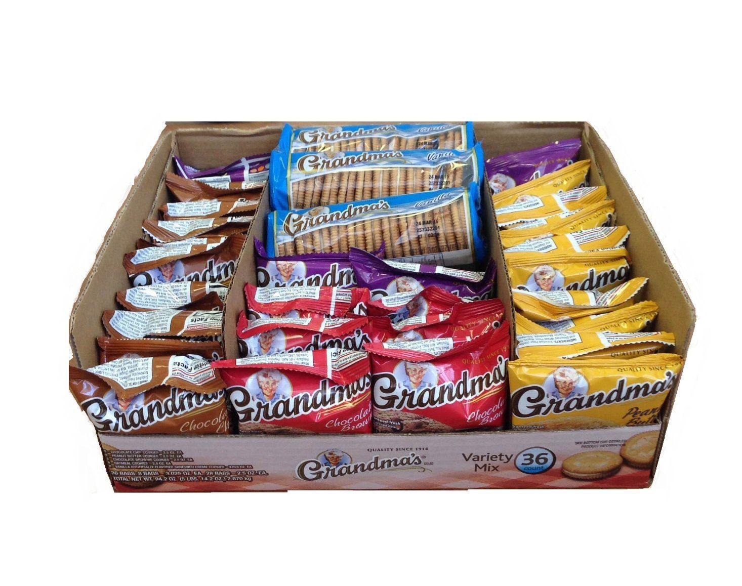 Grandma&#39;s Cookies Variety Mix - 36 Box