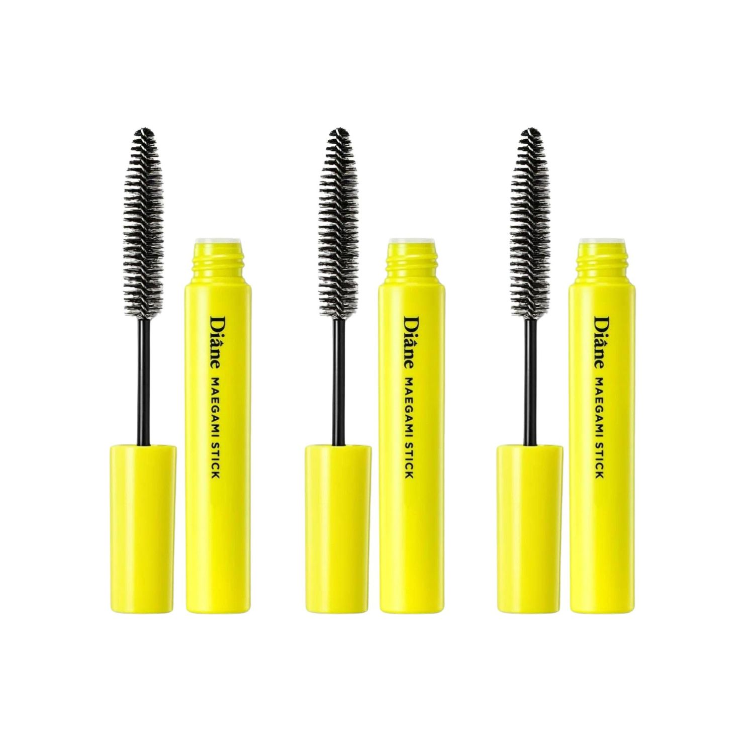Moist Diane Perfect Beauty Natural Hair Styling Gel Stick for Women &amp; Men, Hair Mascara for Smooth &amp; Tamed Hair, Not-Greasy Hair Finishing Stick for Flyaways, Maegami Stick from Japan, 0.34 Oz, 3EA