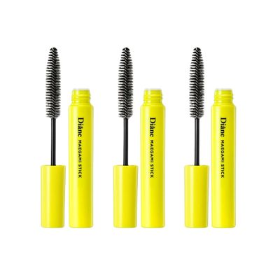 Moist Diane Perfect Beauty Natural Hair Styling Gel Stick for Women &amp; Men, Hair Mascara for Smooth &amp; Tamed Hair, Not-Greasy Hair Finishing Stick for Flyaways, Maegami Stick from Japan, 0.34 Oz, 3EA