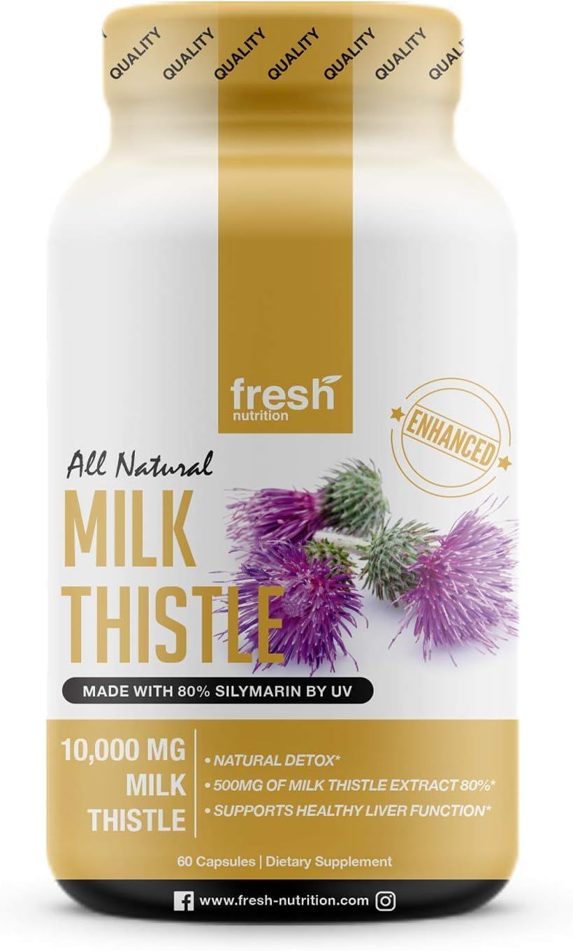 Fresh Nutrition Milk Thistle Capsules 10,000mg