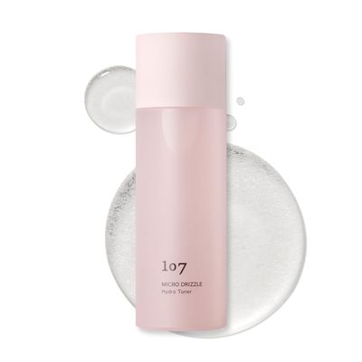 107 Hyaluronic Acid Toner, Lightweight Face Moisturizer, Hydrates, Soothes, and Balances Skin, Refreshing Micro Toner for Dry Skin 5.2 fl oz